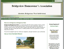 Tablet Screenshot of bridgeviewhoa.net